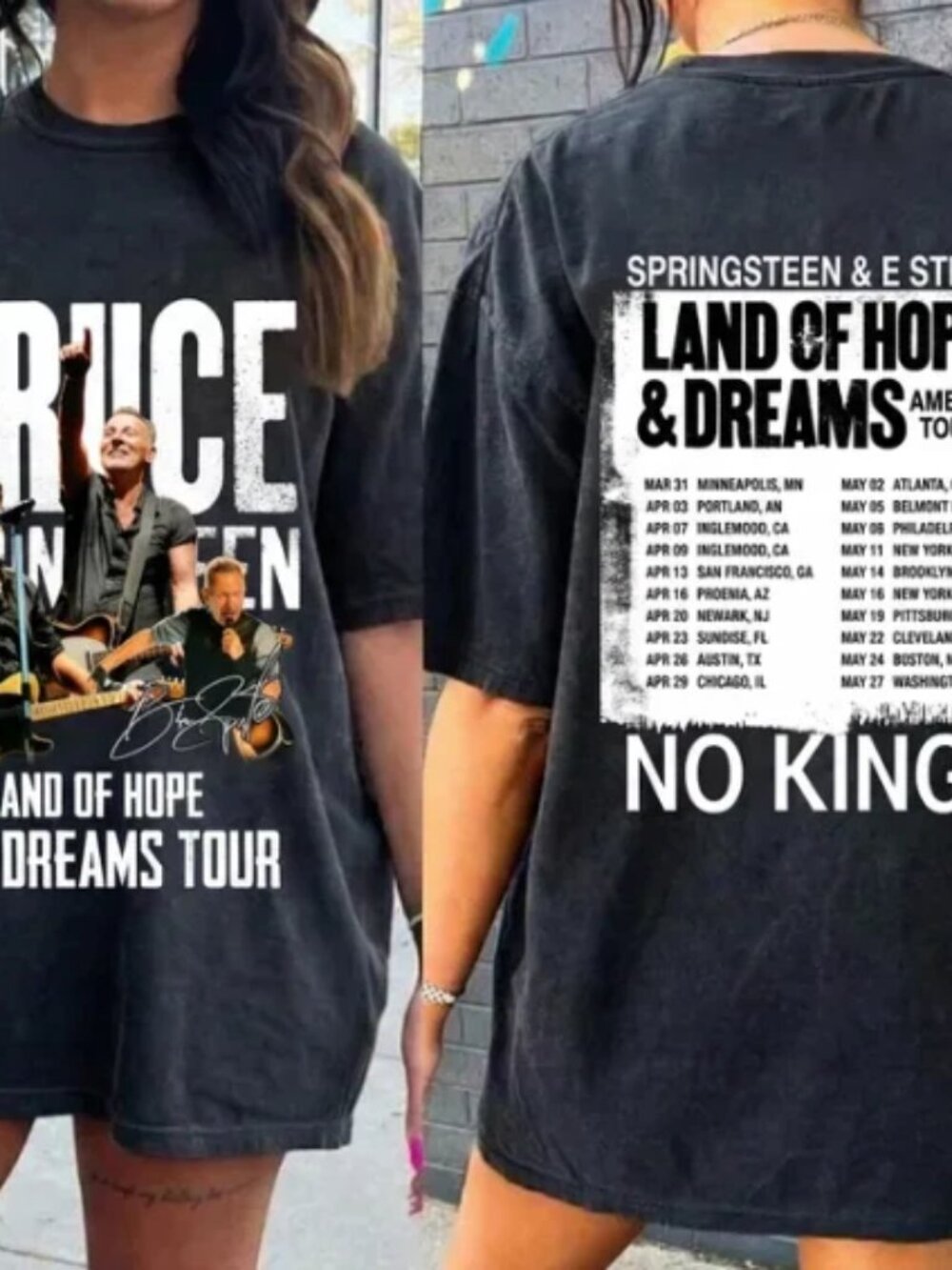 Bruce Springsteen Land Of Hope & Dreams Tour 2026 T-shirt - Picture 1 of 6